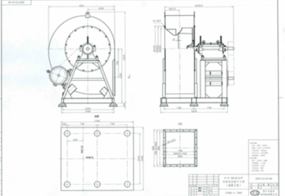 4-72-10C除塵風(fēng)機(jī)外形尺寸圖
